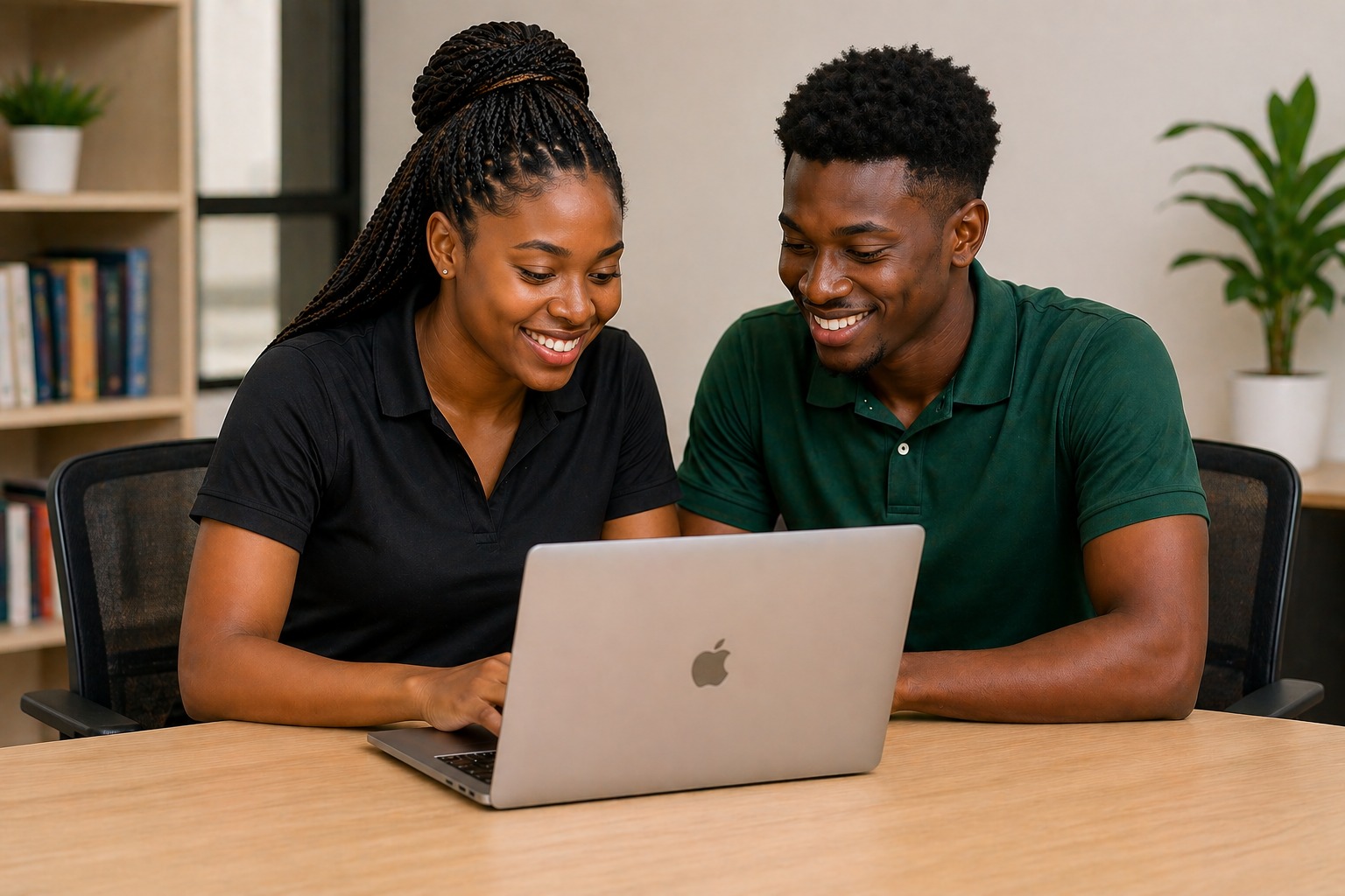 Students studying together