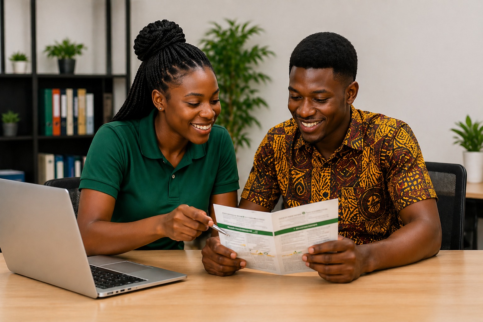Students studying with laptop